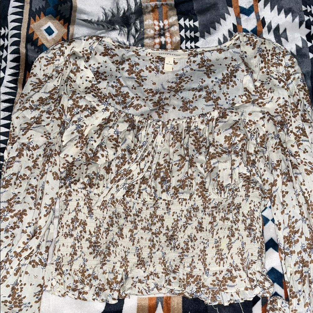 Floral Print Women's Top